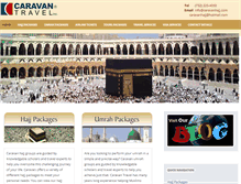 Tablet Screenshot of caravanhajj.com